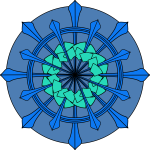 Blue mandala